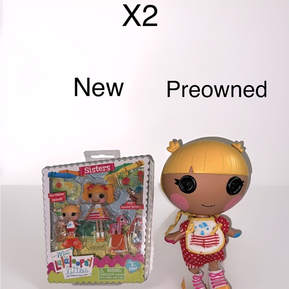 Lalaloopsy Sister + Mini Splatter Paint Playset X2 - Picture 1 of 6